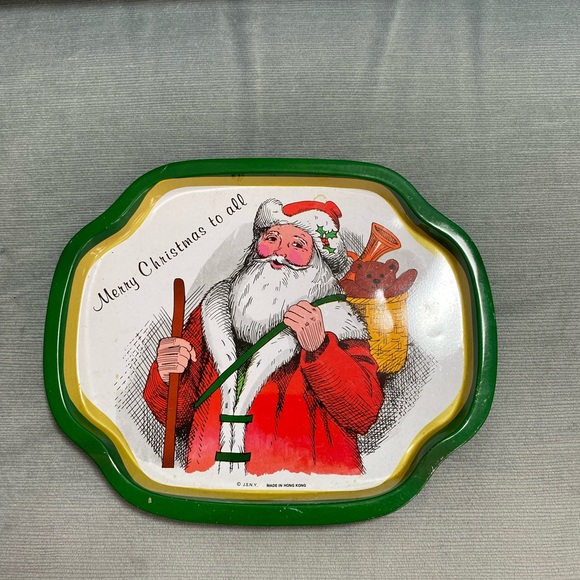 Vintage metal Suzy’s Zoo 1979 Christmas tin and JSNY tray - Picture 3 of 17